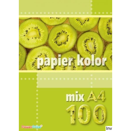 Papier xero A4 mix 100 ark Kreska