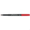 Faber-Castell Foliopis z gumką Multimark M 1.0 mm czerwony do pisania na folii i gładkich powierzchniach