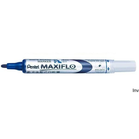 Marker suchościeralny niebieski Pentel MAXIFLO z tłoczkiem, 4,0 mm, 1200 m linii pisania