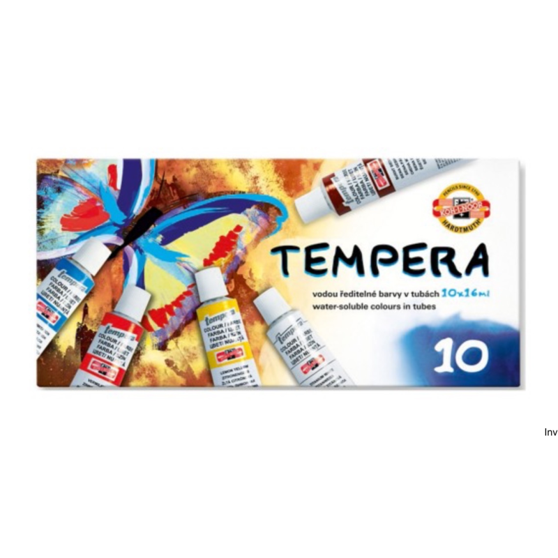 Farby tempera 10 kolorów 10 ml Koh-i-Noor