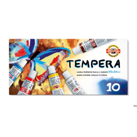 Farby tempera 10 kolorów 10 ml Koh-i-Noor