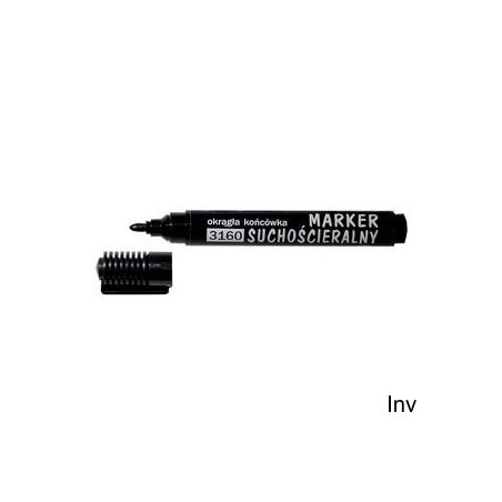 Marker suchościeralny D.Rect okrągły 3160 czarny 1-3 mm szybkoschnący tusz bez ksylenu i toluenu