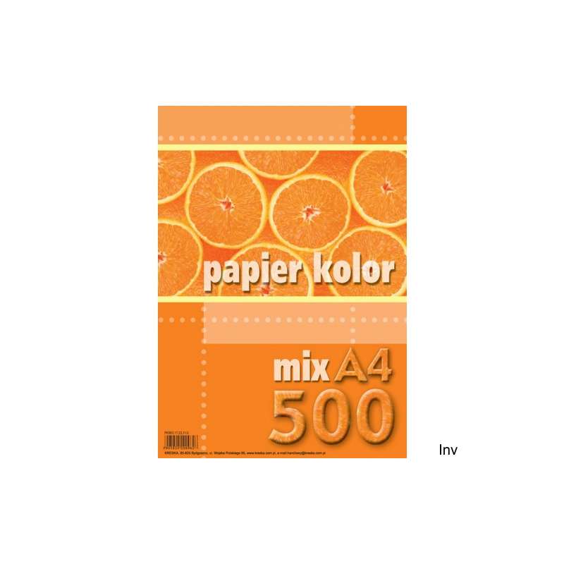 Papier xero mix A4 500 arkuszy kolorowy Kreska
