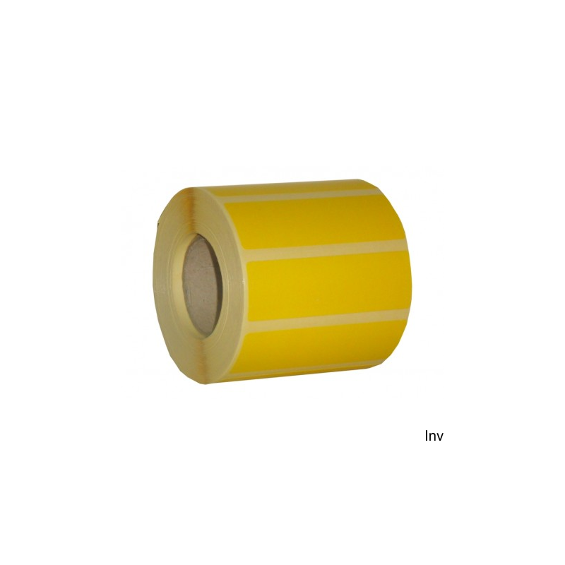 Etykieta termiczna Dotts 60x40 mm żółta nawój 1000 (4 rolki)