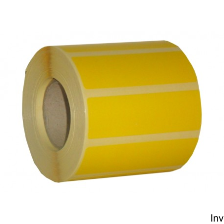 Etykieta termiczna Dotts 60x40 mm żółta nawój 1000 (4 rolki)