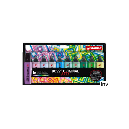 Zakreślacz STABILO BOSS ARTY 10 sztuk w etui 70/10-2-20