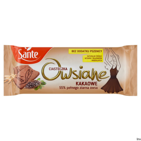 Ciastka SANTE owsiane kakaowe 150g