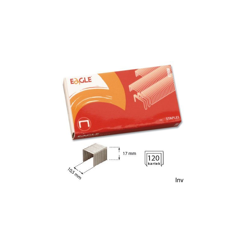Zszywki Eagle 23/17 do 130 kartek, 1000 sztuk