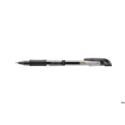 Pióro żelowe Dong-A ZONE czarne 0,5 mm, wodoodporny tusz, gumowy uchwyt - 1