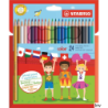 Kredki COLOR 24 sztuki w pudełku z zawieszką STABILO