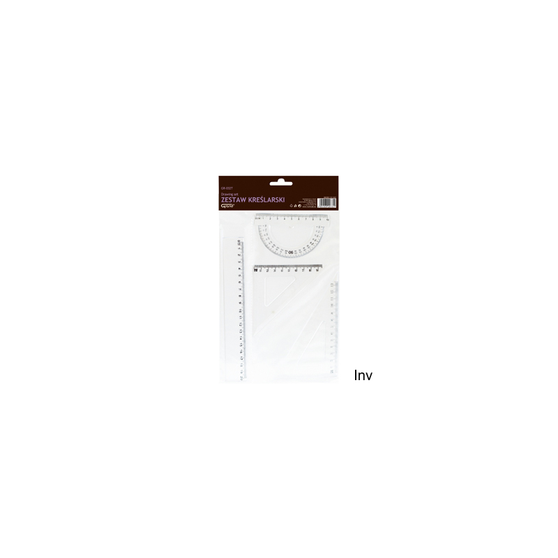 Zestaw geometryczny GR-032T przezroczysty Grand 130-1602