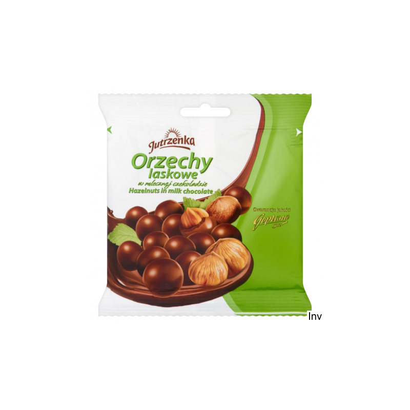Orzechy laskowe Jutrzenka w mlecznej czekoladzie 80g