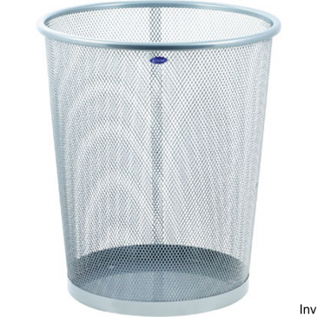 Kosz na papier siatka 12l srebrny Grand 267 x 285 x 218 mm