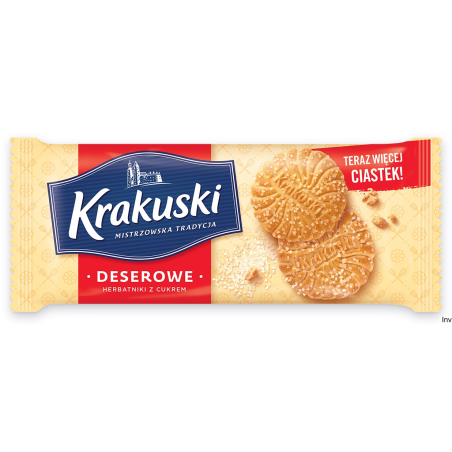 Ciastka Krakuski BAHLSEN deserowe z cukrem 200g