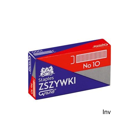 Zszywki nr 10 GRAND, 10 opakowań po 1000 sztuk
