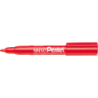 Marker permanentny PENTEL NN50 czerwony okrągła końcówka 4,95 mm wodoodporny do różnych powierzchni