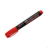 Marker permanentny FABER CASTEL ścięta końcówka czerwony 2-5 mm