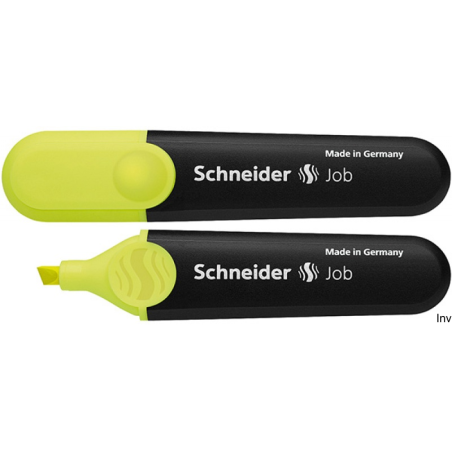 Zakreślacz Schneider JOB 1505 żółty 1-5 mm z ściętą końcówką, ekologiczne napełnienie, nieprzebijający tusz