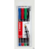 Foliopis Stabilo OHPen niezmywalny 0,7 mm 4 sztuki w etui