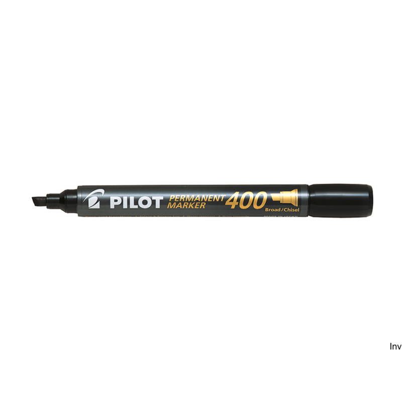Marker permanentny czarny Pilot SCA-400, ścięta końcówka 4 mm, wodoodporny, pisze po każdej powierzchni