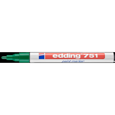 Edding Marker lakierowy 751 zielony 1-2 mm okrągła końcówka