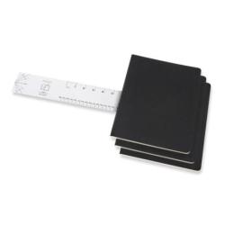 Zestaw 3 Zeszytów MOLESKINE Cahier Journals XL (19x25cm) w kropki, 120 stron, czarny