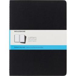 Zestaw 3 Zeszytów MOLESKINE Cahier Journals XL (19x25cm) w kropki, 120 stron, czarny