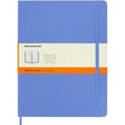 Notes MOLESKINE Classic XL (19x25 cm) w linie, miękka oprawa, hydrangea blue, 192 strony, niebieski
