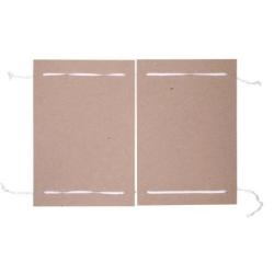 Fascykuła OFFICE PRODUCTS, A4, 220x320mm, z tasiemką, 25szt., brązowa