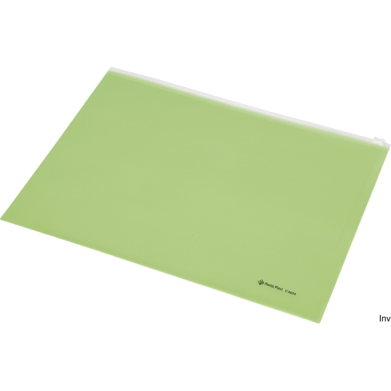 Teczka A4 na suwak zielona C4604 Panta Plast