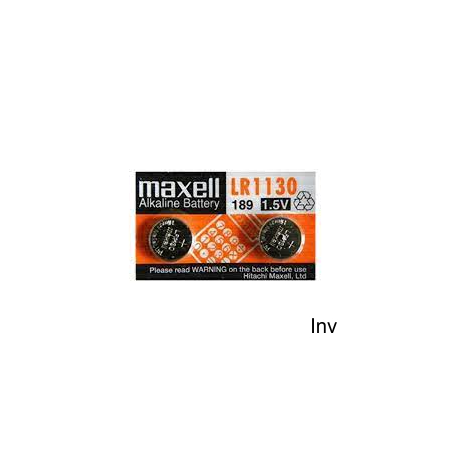 Bateria alkaliczna LR1130 / LR54 1,5V Maxell (2 sztuki) do kalkulatorów, zabawek, zegarków i urządzeń pomiarowych