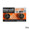 Bateria alkaliczna LR1130 / LR54 1,5V Maxell (2 sztuki) do kalkulatorów, zabawek, zegarków i urządzeń pomiarowych