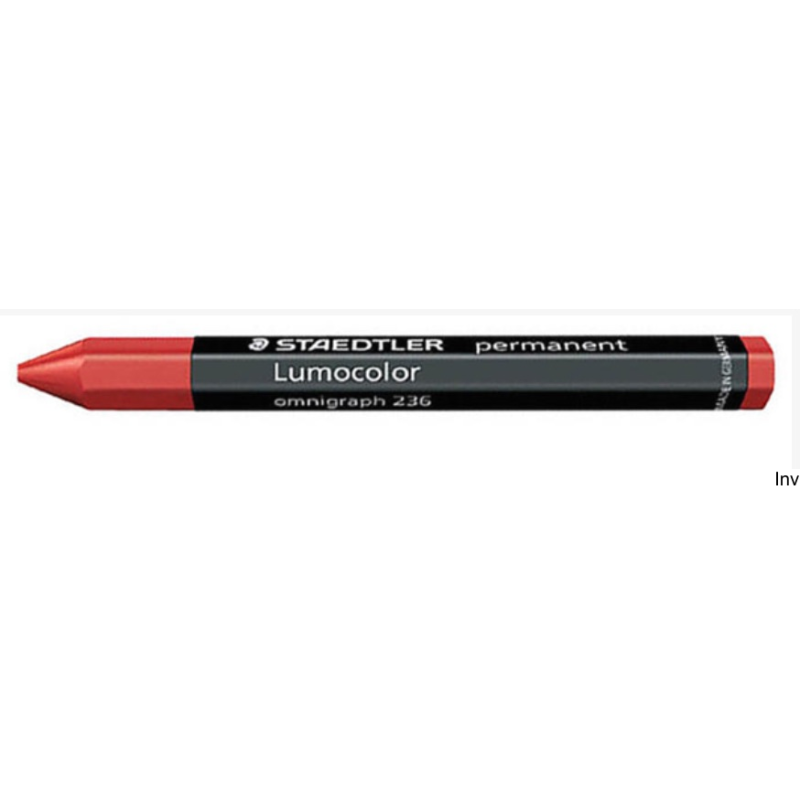 Kredka Staedtler na metal i drewno czerwona 236-2