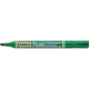 Marker permanentny zielony ścięta końcówka 1,2-4,5 mm Pentel