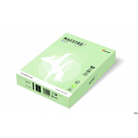Papier xero A4 80g jasna zieleń Maestro, 250 arkuszy