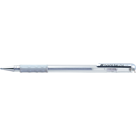 Długopis żelowy 0,8 mm srebrny Pentel Hybrid Gel Grip