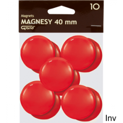 Magnesy 40mm GRAND czerwone...