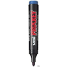 Marker permanentny Uni PM-122 niebieski okrągły 1,2-5,7 mm do papieru, szkła, metalu, tkanin
