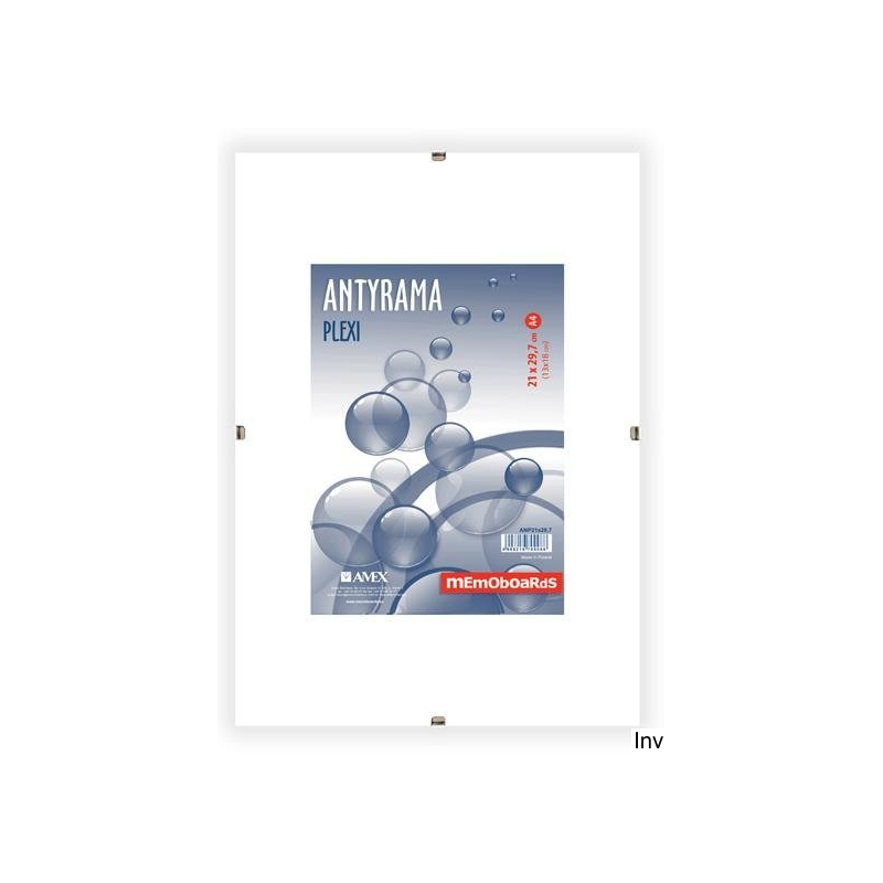 Antyrama plexi A4 210x297mm MEMOBOARDS ANP21x297