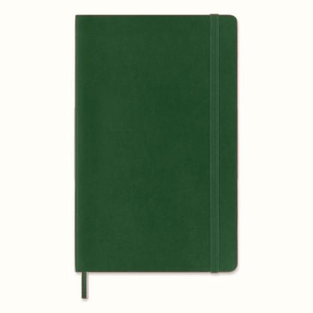 Notes MOLESKINE L (13x21cm) w kropki, miękka oprawa, myrtle green, 192 strony, zielony