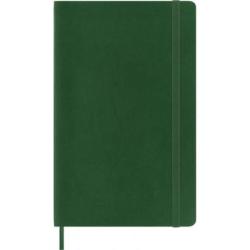 Notes MOLESKINE L (13x21cm) w kropki, miękka oprawa, myrtle green, 192 strony, zielony