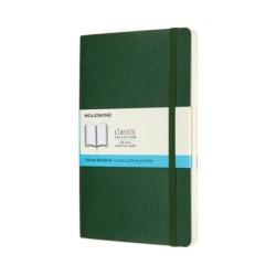 Notes MOLESKINE L (13x21cm) w kropki, miękka oprawa, myrtle green, 192 strony, zielony