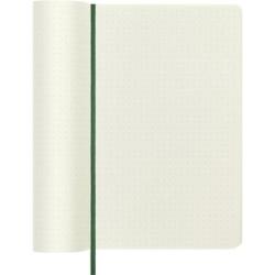 Notes MOLESKINE L (13x21cm) w kropki, miękka oprawa, myrtle green, 192 strony, zielony