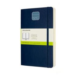 Notes MOLESKINE Classic L (13x21 cm) gładki, miękka oprawa, sapphire blue, 400 stron, niebieski