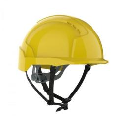 Hełm ochronny EVOLite Linesman, żółty, niewentylowany, pasek przesuwny, 10 sztuk