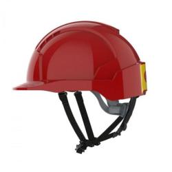 Hełm ochronny EVOLite Linesman, niewentylowany, czerwony, pasek przesuwny, 10 sztuk