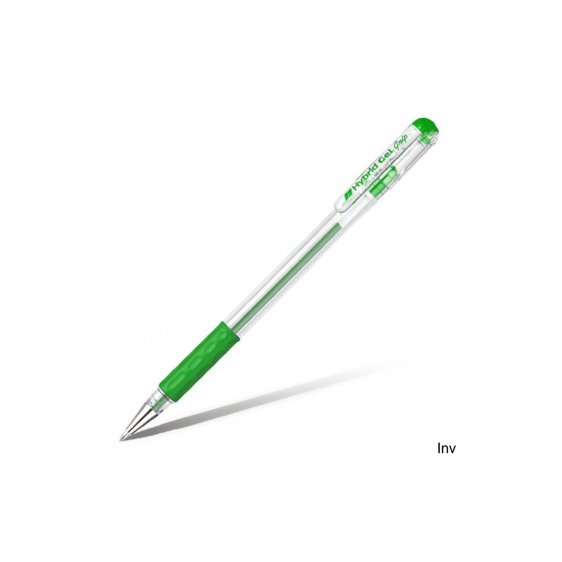Długopis żelowy 0,6 mm zielony Pentel Hybrid Gel Grip