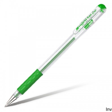 Długopis żelowy 0,6 mm zielony Pentel Hybrid Gel Grip