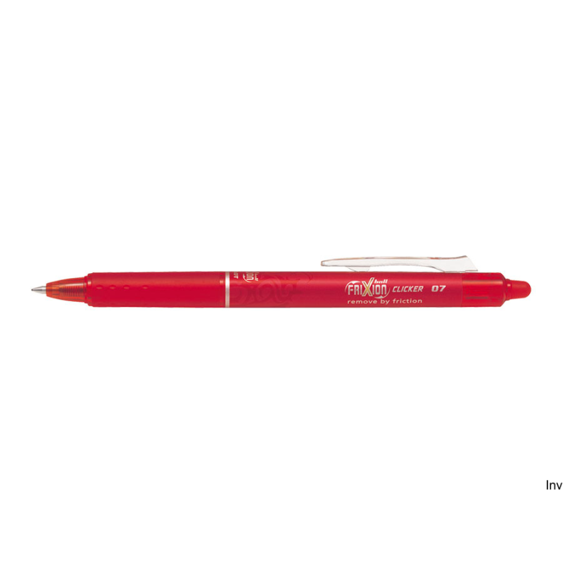 Pióro kulkowe Pilot Frixion Clicker czerwone 0,35 mm wymazywalne z wymiennym wkładem
