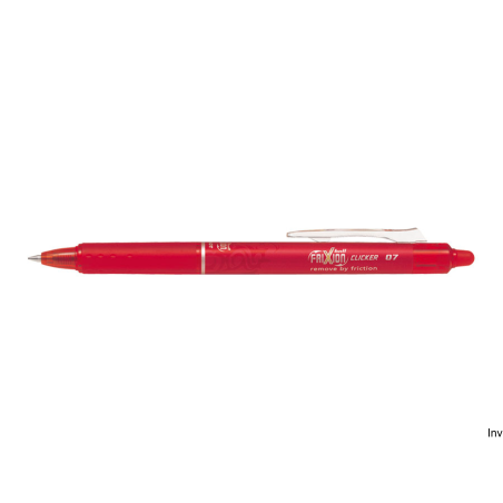 Pióro kulkowe Pilot Frixion Clicker czerwone 0,35 mm wymazywalne z wymiennym wkładem
